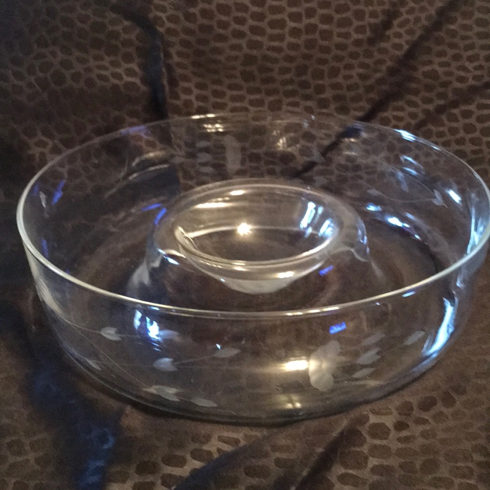 Princess House Chip and Dip bowl